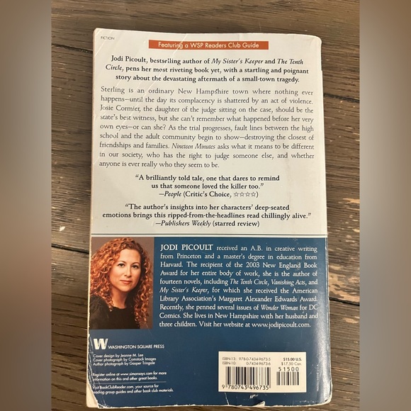 📚BUY 2 GET 1 FREE Nineteen Minutes by Jodi Picoult - Picture 2 of 3